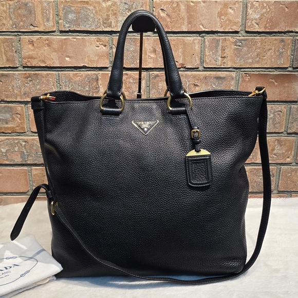 Authentic Prada Vitello Daino Leather Shopping Tote - Picture 1 of 16